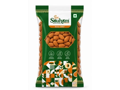 Sri Sauham Premium Almonds / Badam Giri - 200g