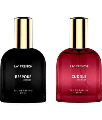 LA FRENCH - Bespoke & Cuddle Eau De Parfum (EDP) For Unisex  60ml  ( Pack of 2 )