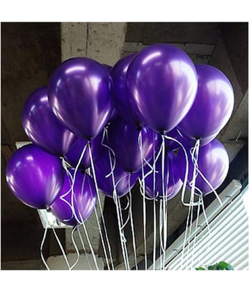 50 Pcs. Metallic Latex Balloons (12 Inchs)
