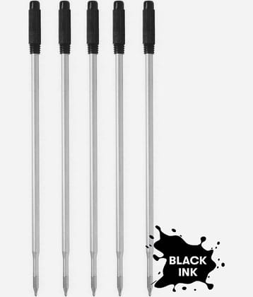 Metal Pen Black Ink Refill Long Slim for Twist Pen