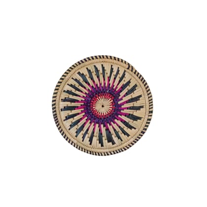 Handmade Crosia Thali Pose for Home Decoration and Festival (12 Inch)