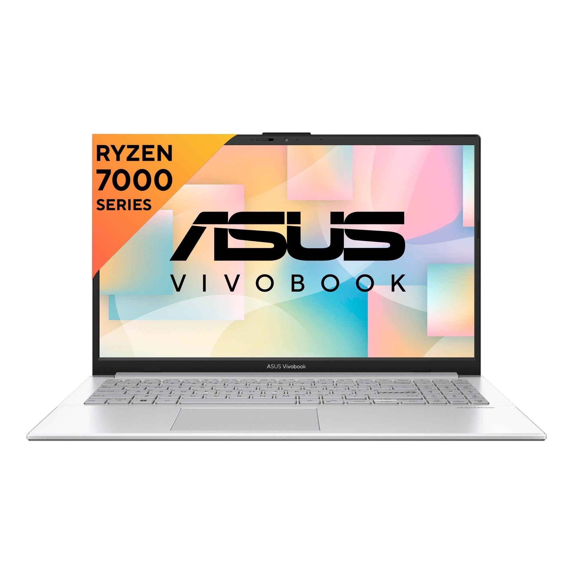 ASUS Vivobook Go 15, AMD Ryzen 3 7320U Thin & Light Laptop(AMD Radeon iGPU/8GB RAM/512GB SSD/FHD/15.6"/60Hz/Windows 11/M365 Basic (1Year)*/Office Home 2024/Cool Silver/1.63 Kg) E1504FA-NJ131WS