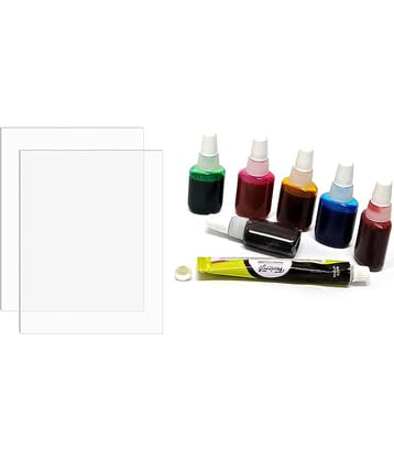 PRANSUNITA Other Glass Painting Kit A4 Size Acrylic Glass Sheet 2 No ( Pack of 1 )