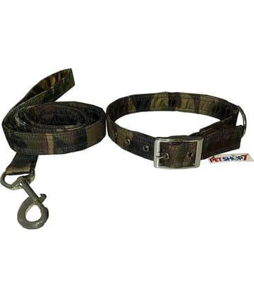 Petshop7 3D Printed Dog Collar & Leash for Small Dogs with Adjustable Neck Size 11 - 14inch (Small)