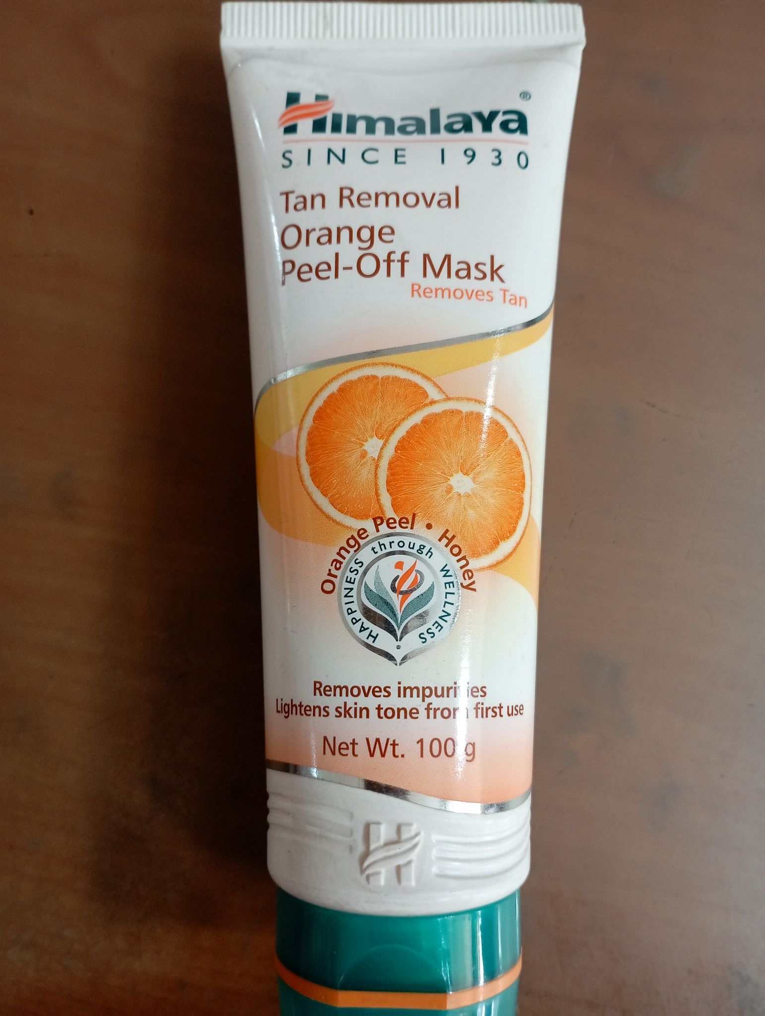 Himalaya tan removal orange peel off mask 