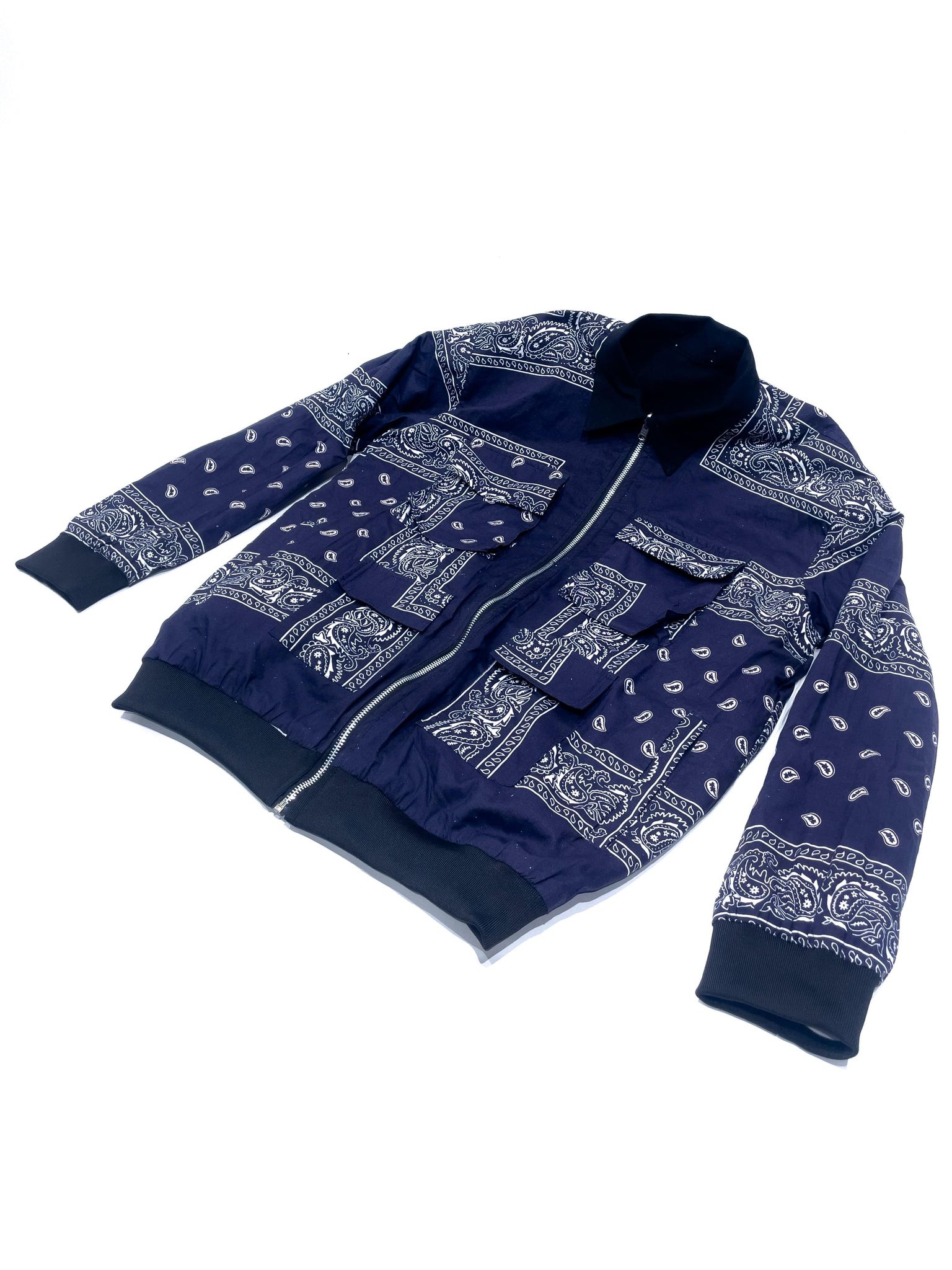 NAVY 2-FACED JACKET-S
