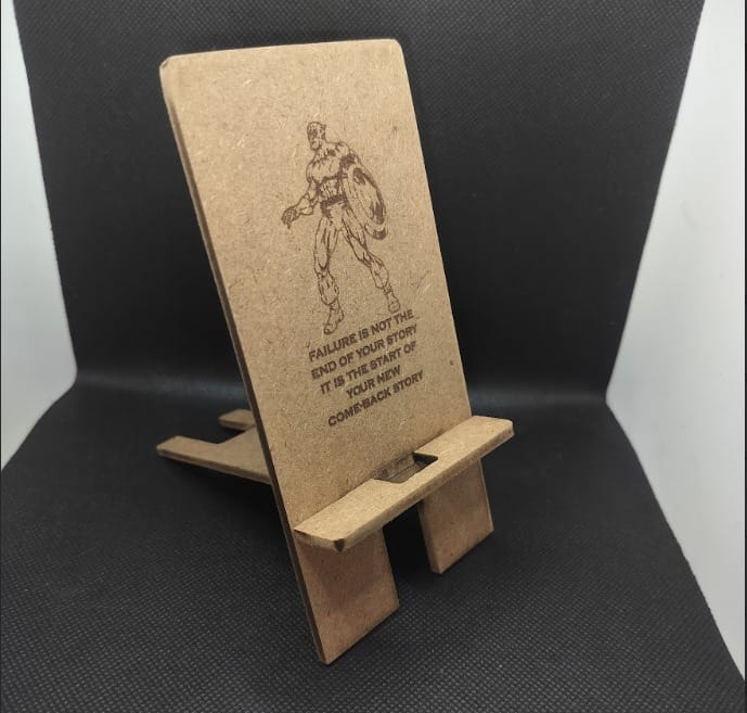 Hello Wooden Mobile Stand  Captain America