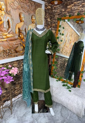 Designer Party Wear Look Top Pent And Dupatta