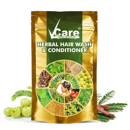 VCare Herbal Hair Wash And Conditioner For Men And Women 100 G