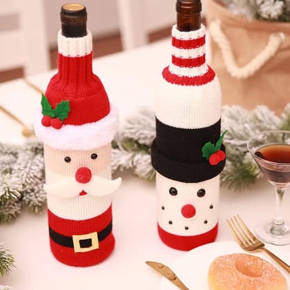 Christmas Knit Wine Bottle Cover (Set Of 2) Christmas Knit Wine Bottle Cover (Set Of 2)