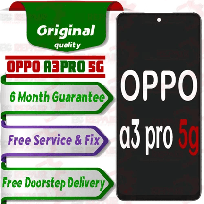 Oppo A3 pro 5g Combo LCD with Touch Screen for A3pro 5g  Black (display glass combo folder)Original