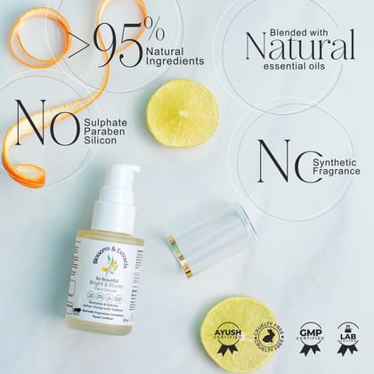 Blossoms & Extracts Be Beautiful Bright & Bloom Face Serum With Lemon,Orange peel & Gojiberry