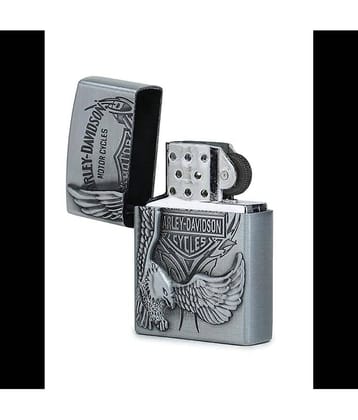 JGG JAIN GIFT GALLERY Silver Stainless Steel Cigarette Lighter ( Pack of 1 )