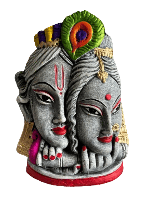 ASOMI KRISHNA RADHA TERRACOTTA IDOL