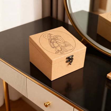 Dbeautify's DIY Buddha Line Art- MDF Lock Box