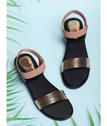 Fabbmate Gold Women's Flats