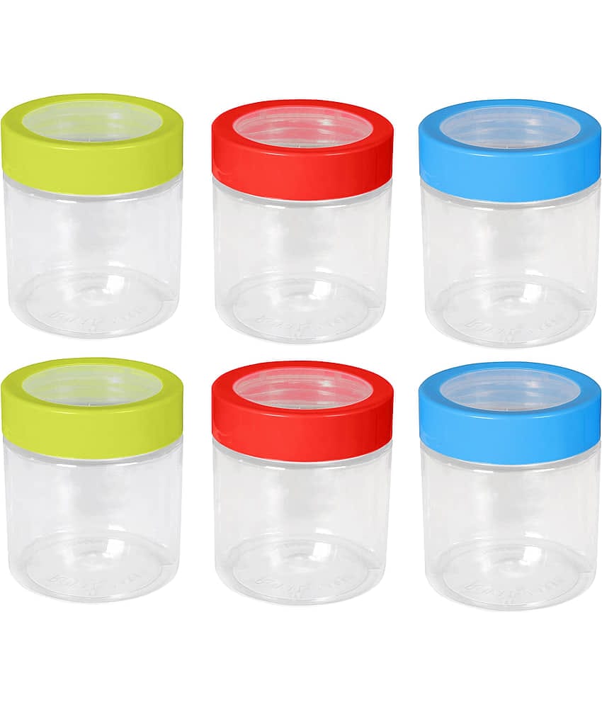 Woolco - Multicolor Plastic Utility Container ( Set of 6 ) - 500