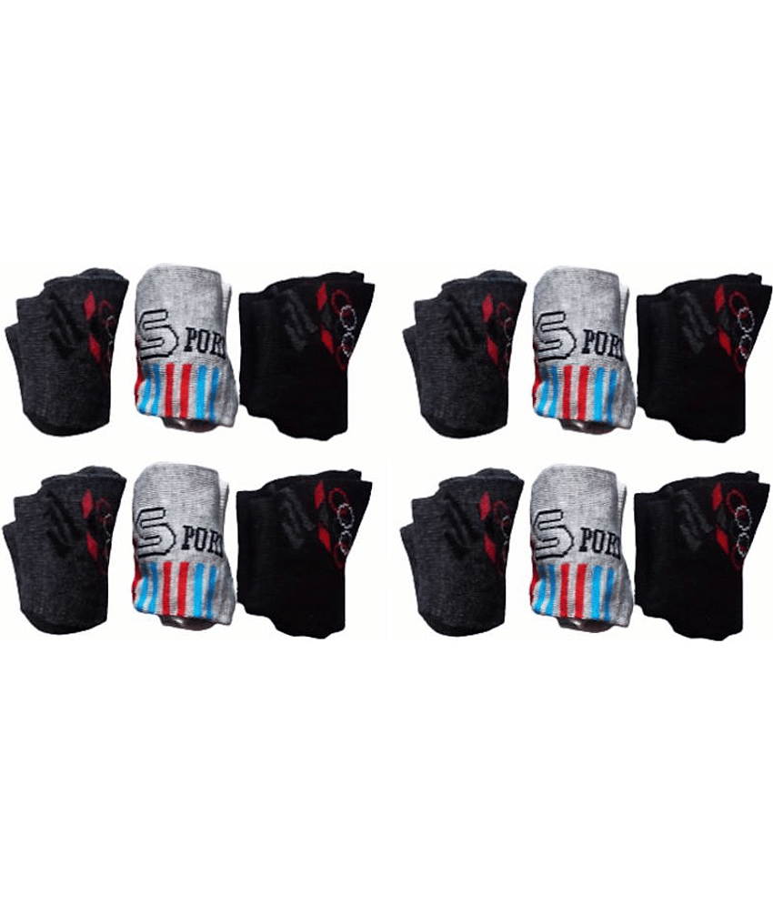 PENYAN Multi Ankle Length Socks Pack of 12