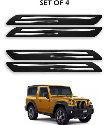 JVG Double Chrome Bumper Protection Guard (Pack Of 4) For Mahindra Thar