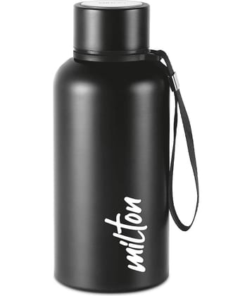 Milton Black Stainless Steel Water Bottle 500 mL ( Set of 1 )