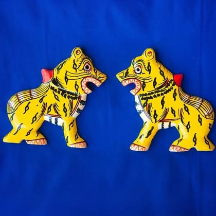 Handcrafted Pattachitra Wooden Fridge MagnetShort