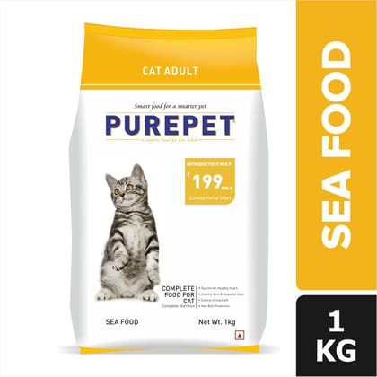 Purepet Sea food Adult Cat Food , 1 kg