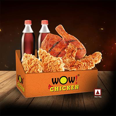 2PeriPeri Grilled Chk+2Peri Peri Strips+2Wings+2x250ml Soft Drinks
