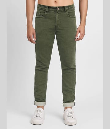 plounge Slim Fit Washed Men's Jeans - Green ( Pack of 1 )