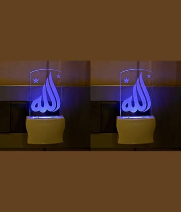 Somil - Multicolor Night Lamp ( Pack of 2 )