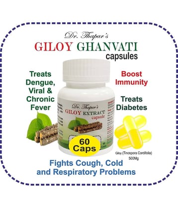 Dr. Thapar'S Giloy Ghanvati(Tinosporia Cordifolia)60 Capsule 500 Mg