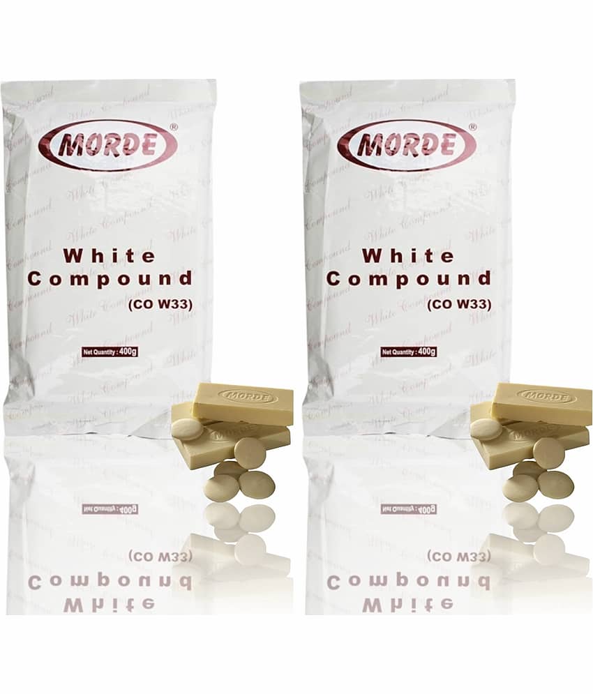 Morde White Chocolate Compound Slab (CO-W33) Milk Chocolate 400 g