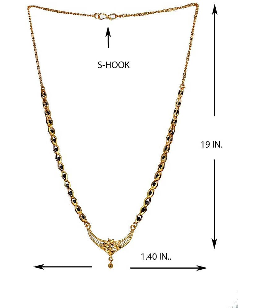Shankhraj Mall Gold Plated Letest & Designer Mangalsutra For Women-100278
