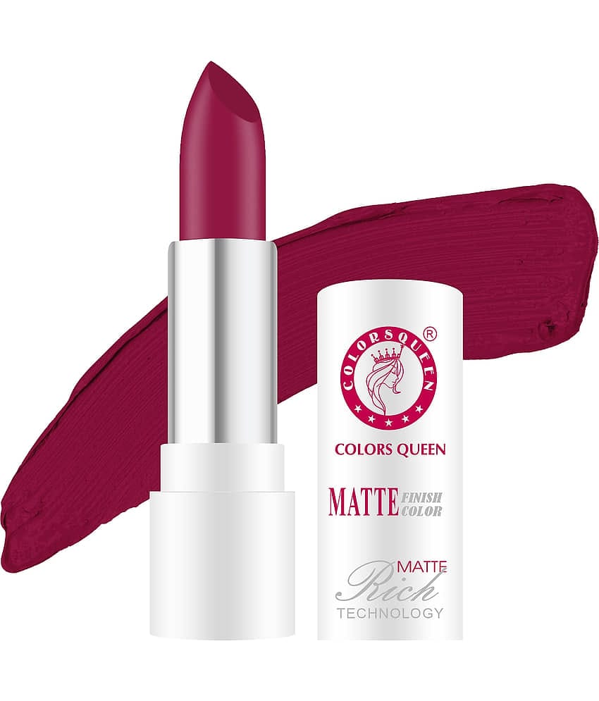 Colors Queen Rich Color Matte Finish Lisptick 3g, Hot Red (Shade - 17)