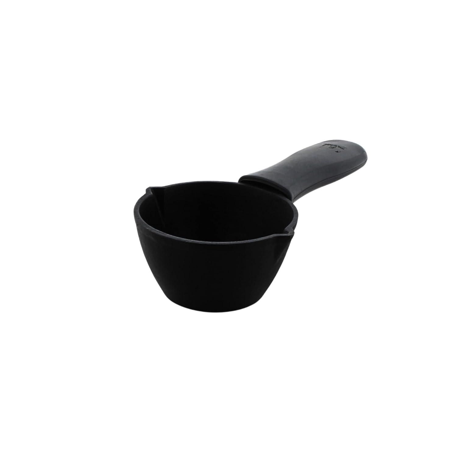 Trilonium Cast Iron Tadka Pan | Tempering Pan | Triple-Seasoned | Dia 11 cms | Depth 6 cms | Weight 800 gms | With Heat Proof Silicone Sleeve