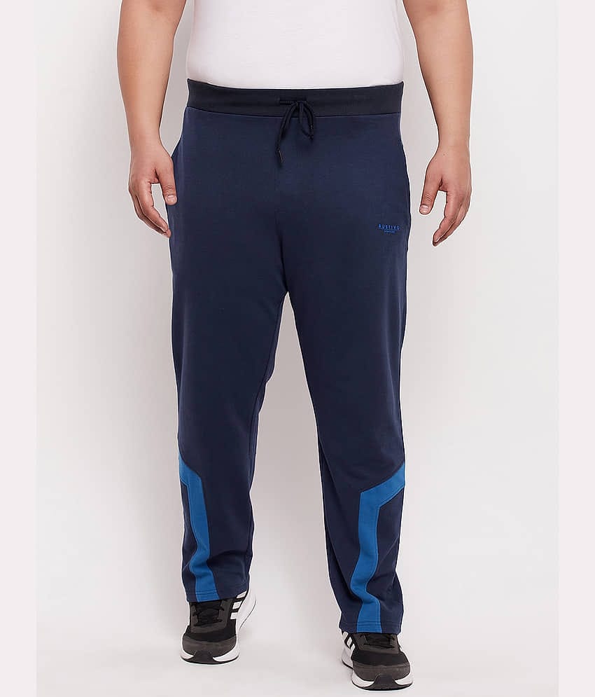 AUSTIVO - Navy Cotton Blend Men's Trackpants ( Pack of 1 )
