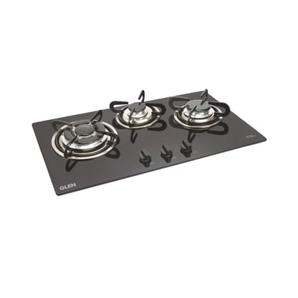 3 Burner Built in Glass Hob Triple Ring Burner European Sealed Burner Auto Ignition (1073 TR)