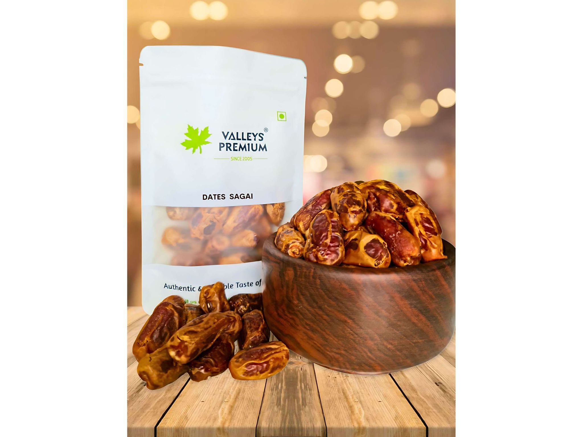 Valleys Premium Saudi Arabian Sagai Dates - 400 Gram