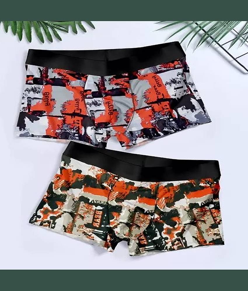 Cavenders Pack of 2 Nylon Trunks For Men's ( Multicolor )