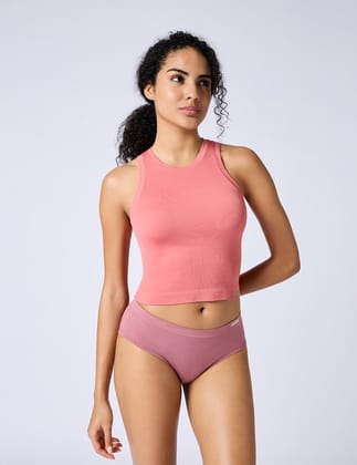 Play Cropped Tank-TERRACOTTA / S