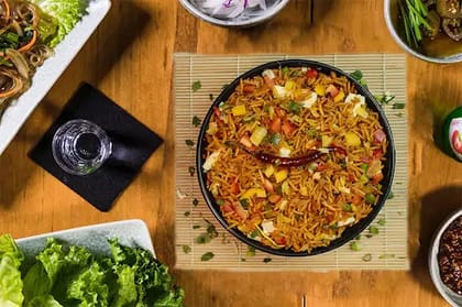 Veg Singapuri Fried Rice