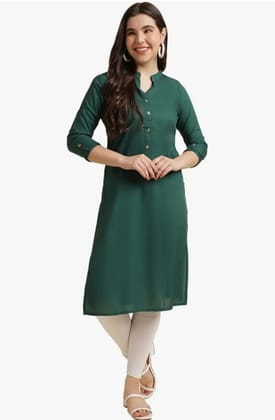 Reyon Plain Solid Kurti Reyon Plain Solid Kurti