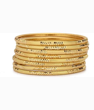 Somil Gold Bangle Set ( Pack of 8 )
