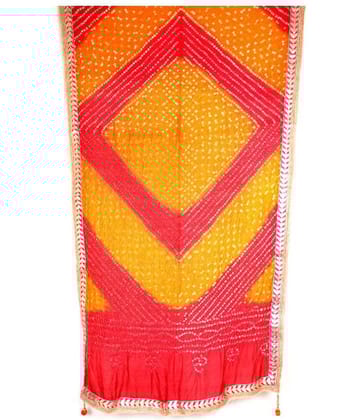 Raj Multicoloured Art Silk Bandhej Dupatta