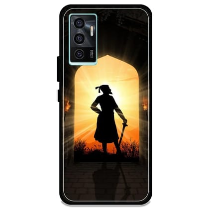 Shivaji Maharaj - Glossy Metal Silicone Case For Vivo Models-Vivo V23E