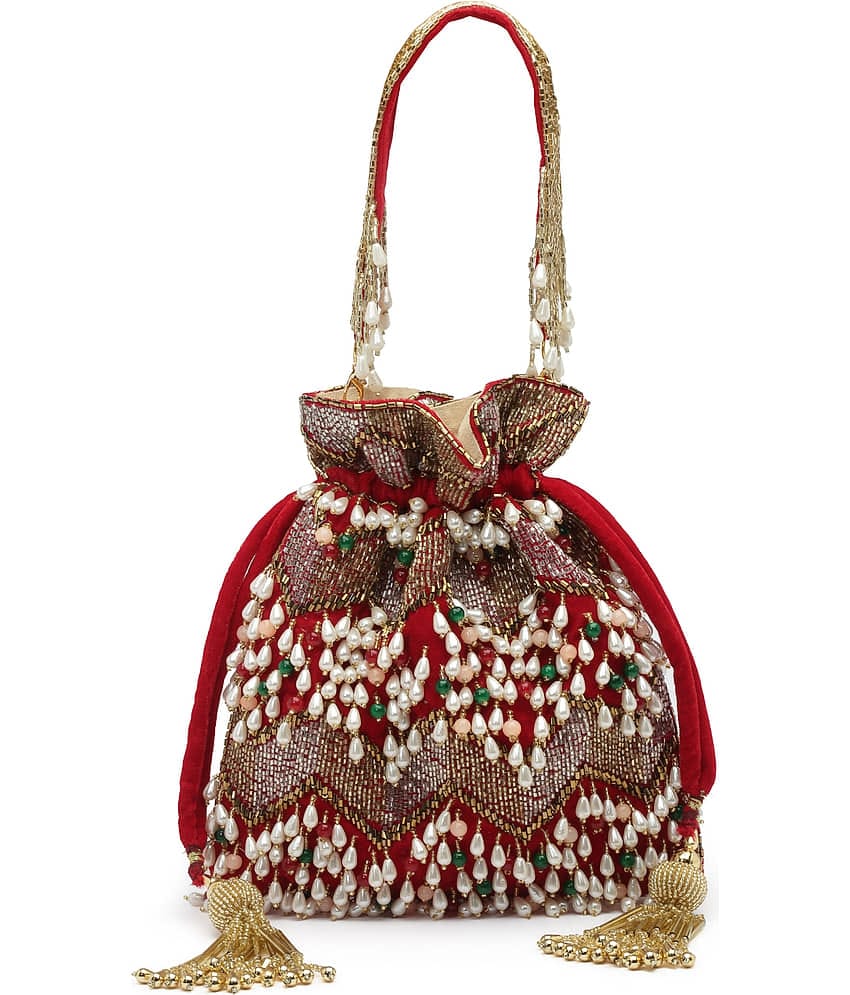 Anekaant - Red Velvet Potli