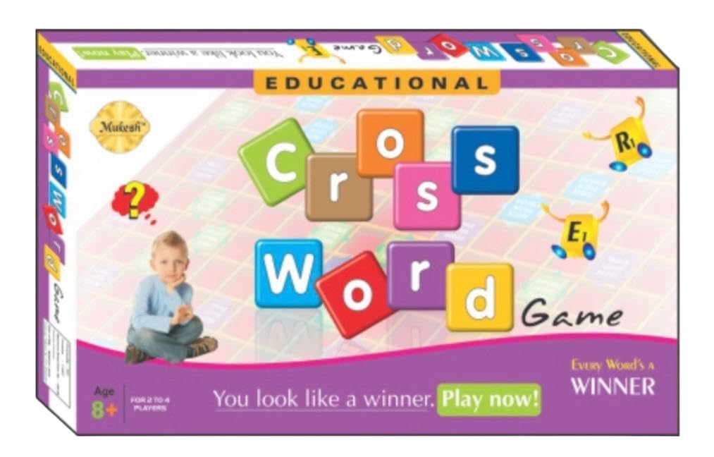 MUKESH Educational Crossword Game Vocabulary Learning Board Game for Kids and Family