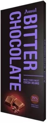 Amul Bitter Chocolate- 75% Rich In Cocoa