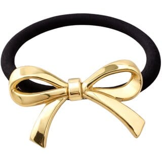Kimti Hair Tie (Gold, Minimal Bow Gold Hair Tie) Kimti Hair Tie (Gold, Minimal Bow Gold Hair Tie)