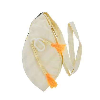 MAYAPURI Lord Narasimha Printed Chanting Bag/Japa Mala Bag with Sakshi Mala Counter