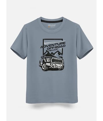 HELLCAT Pack of 1 Boys Cotton Blend T-Shirt ( Maroon )